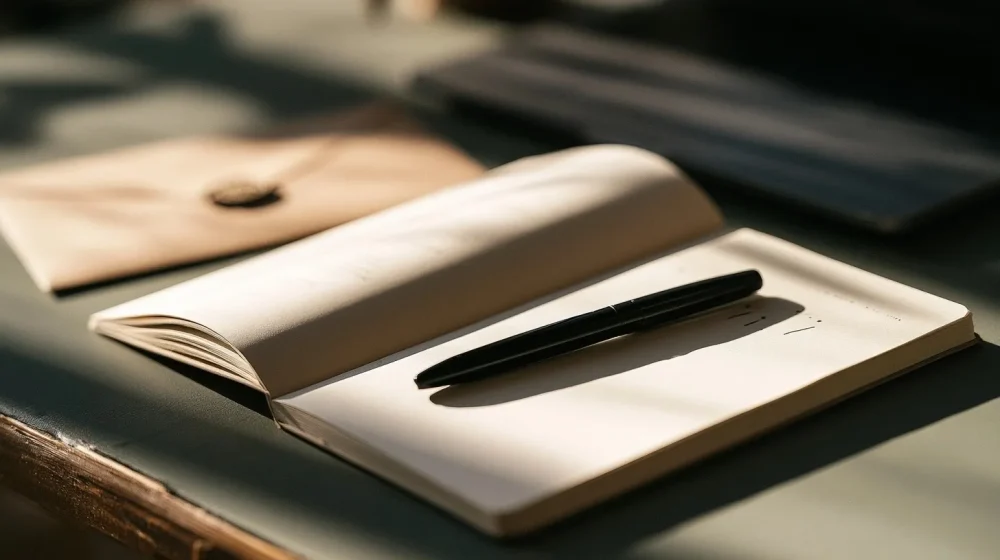 Brouillon de question préparé dans un carnet sans données personnelles