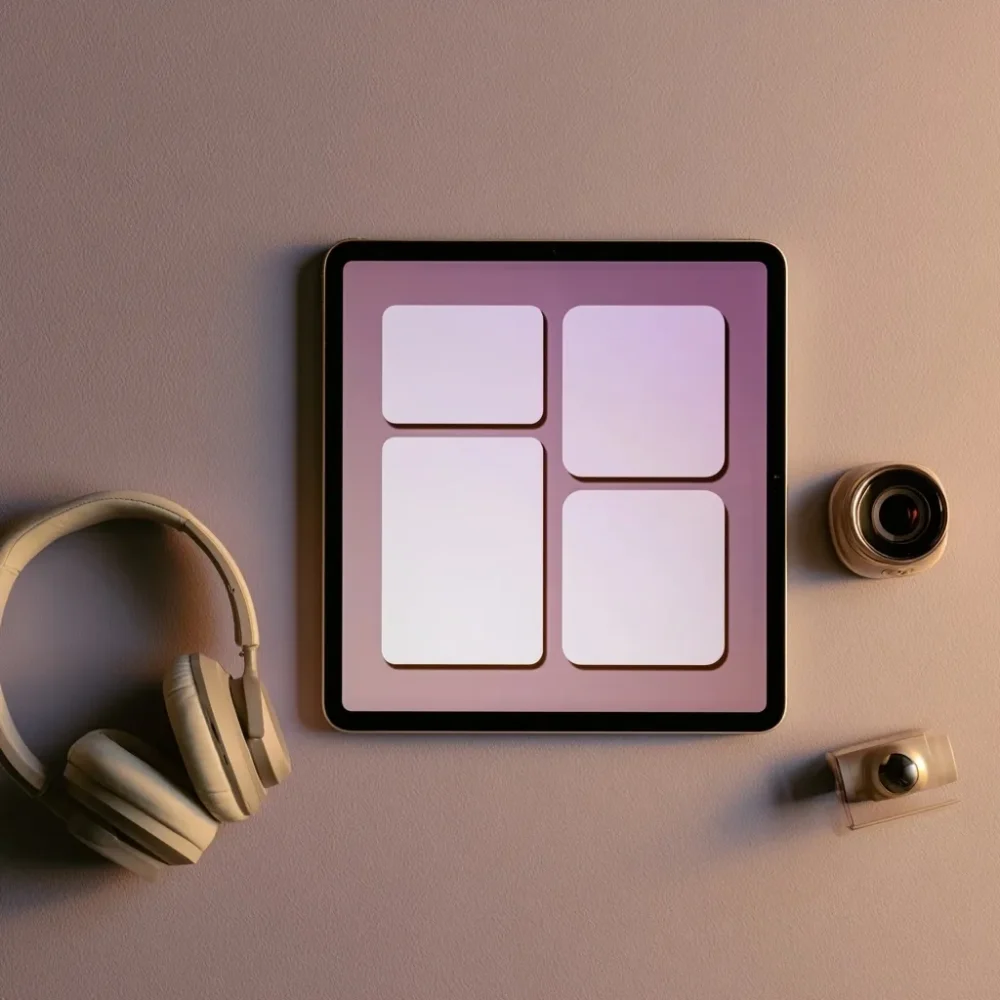 Tablette et casque illustrant plusieurs formes de réponses numériques